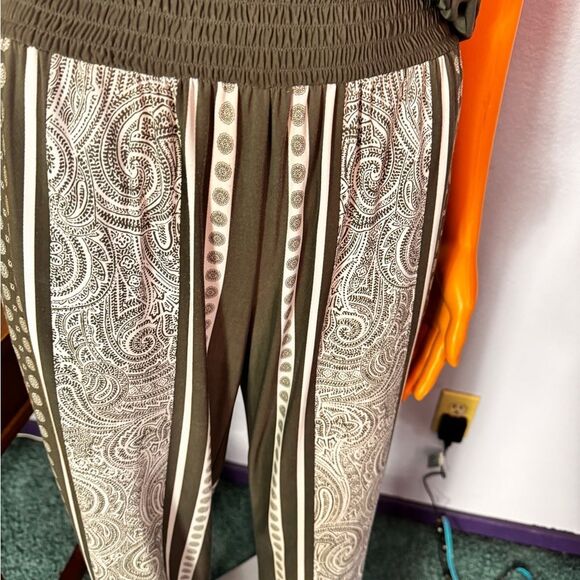 INC International Concepts Charcoal Blouse Pant Jumpsuit - Picture 6 of 16